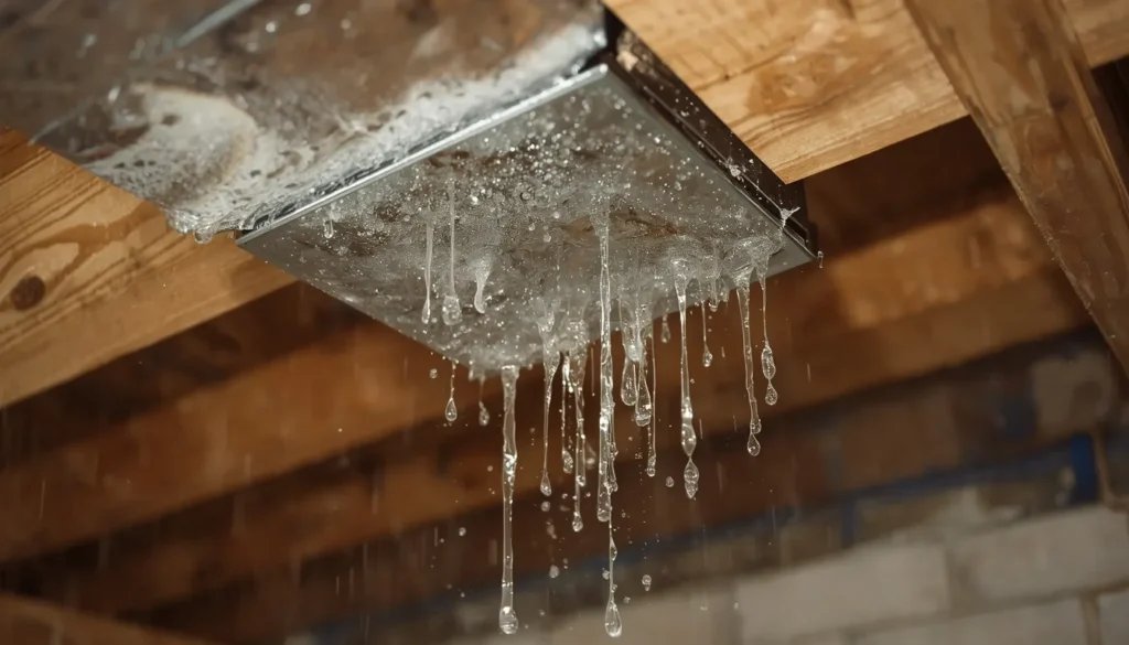 Poor Ductwork Insulation and Rainy Weather